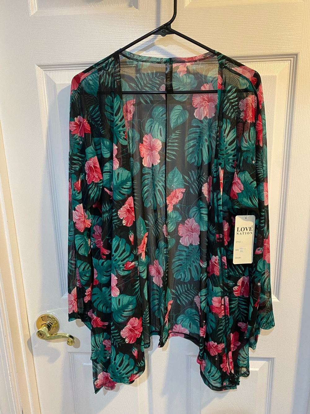 Love Nation floral cover up 2xl